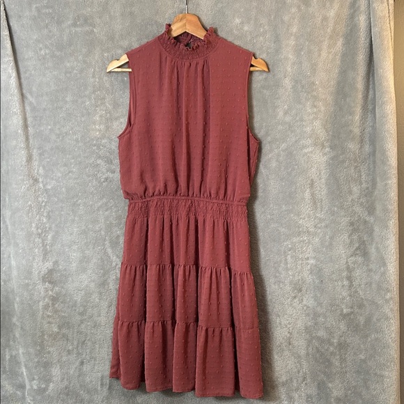 Sweet Wanderer Dresses & Skirts - Sweet Wanderer Chiffon Sleeveless Rose Color Dress-Size Large